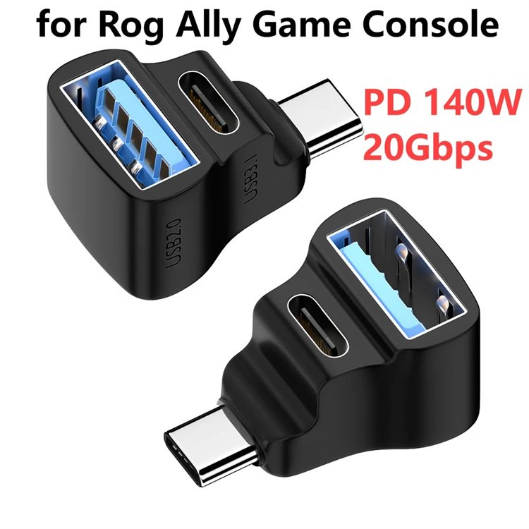 Adapter For Asus Rog Ally Type C to USB Adapter For Steam Deck Game Console 8K HDTV Converter USB C Hub For PS5 Accessories