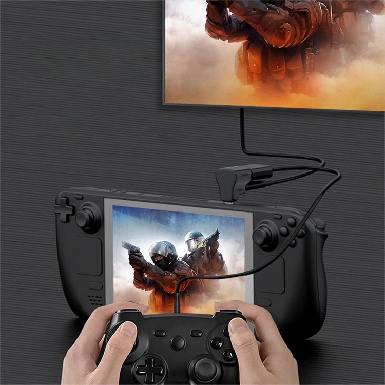 Adapter For Asus Rog Ally Type C to USB Adapter For Steam Deck Game Console 8K HDTV Converter USB C Hub For PS5 Accessories