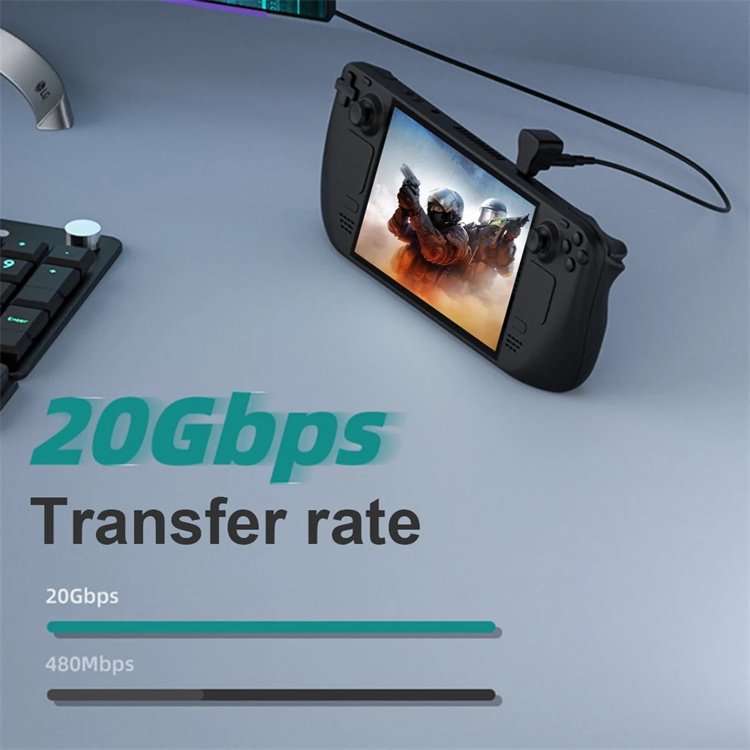 Adapter For Asus Rog Ally Type C to USB Adapter For Steam Deck Game Console 8K HDTV Converter USB C Hub For PS5 Accessories