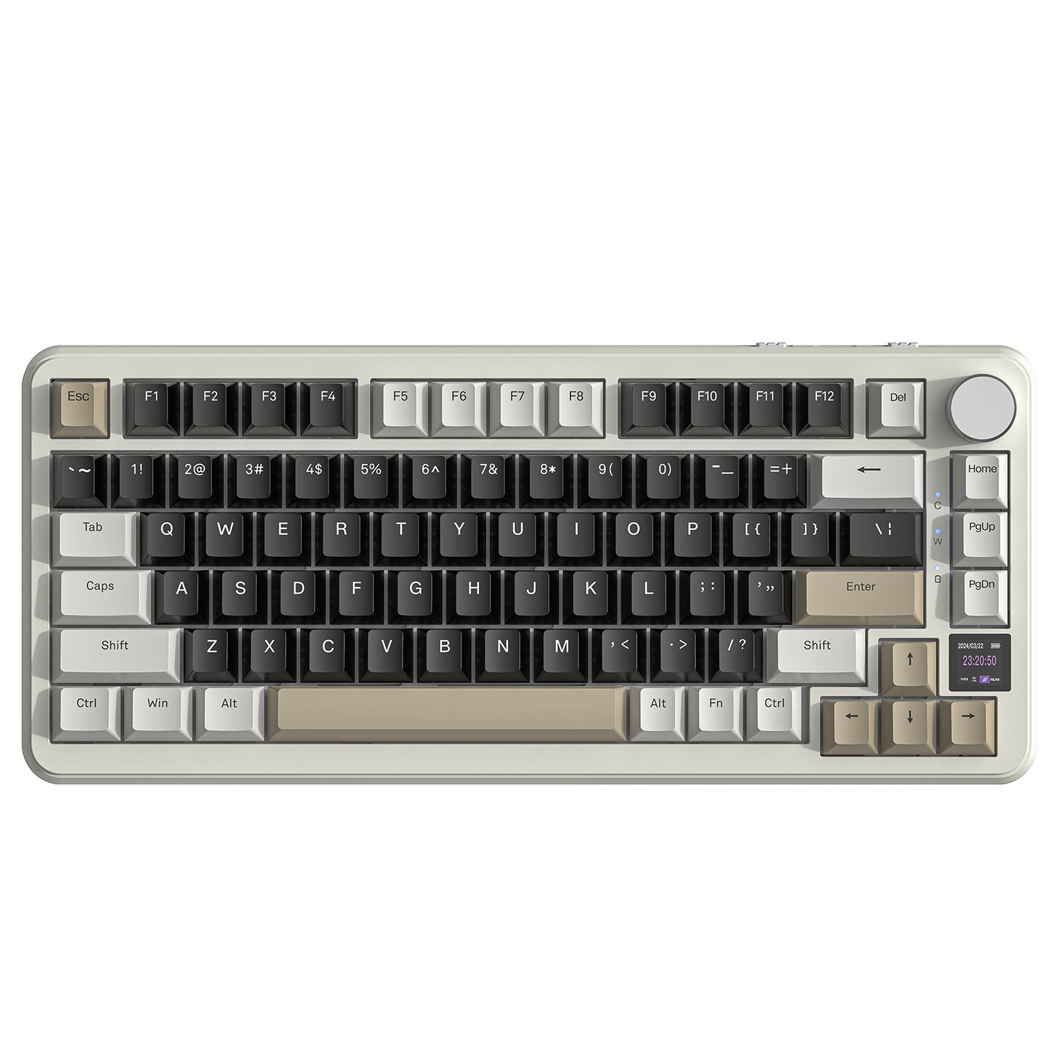 Attack Shark X85PRO Tri-mode 75% Gasket Mechanical Keyboard With TFT Screen&Knob