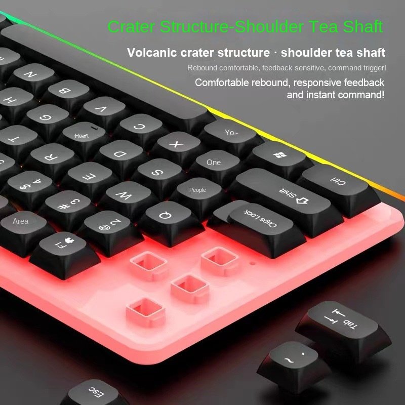 OEM Office Keyboard 104 Key Wired Hot Swap Switch PBT Mechanical Gaming Keyboard For PC