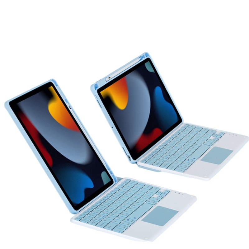 for iPad transparent acrylic rotating protective case suitable for Apple's 10th generation Pro11 Bluetooth keyboard leather cas