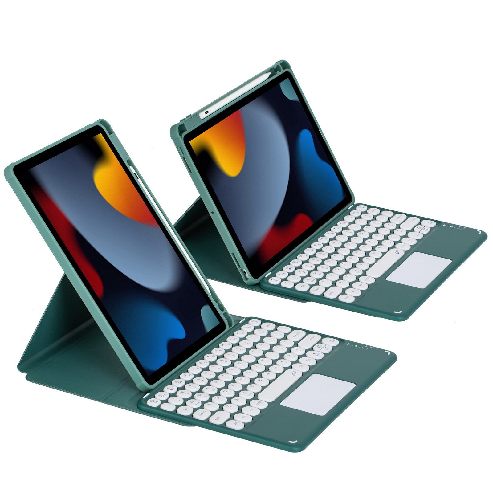 for iPad transparent acrylic rotating protective case suitable for Apple's 10th generation Pro11 Bluetooth keyboard leather cas