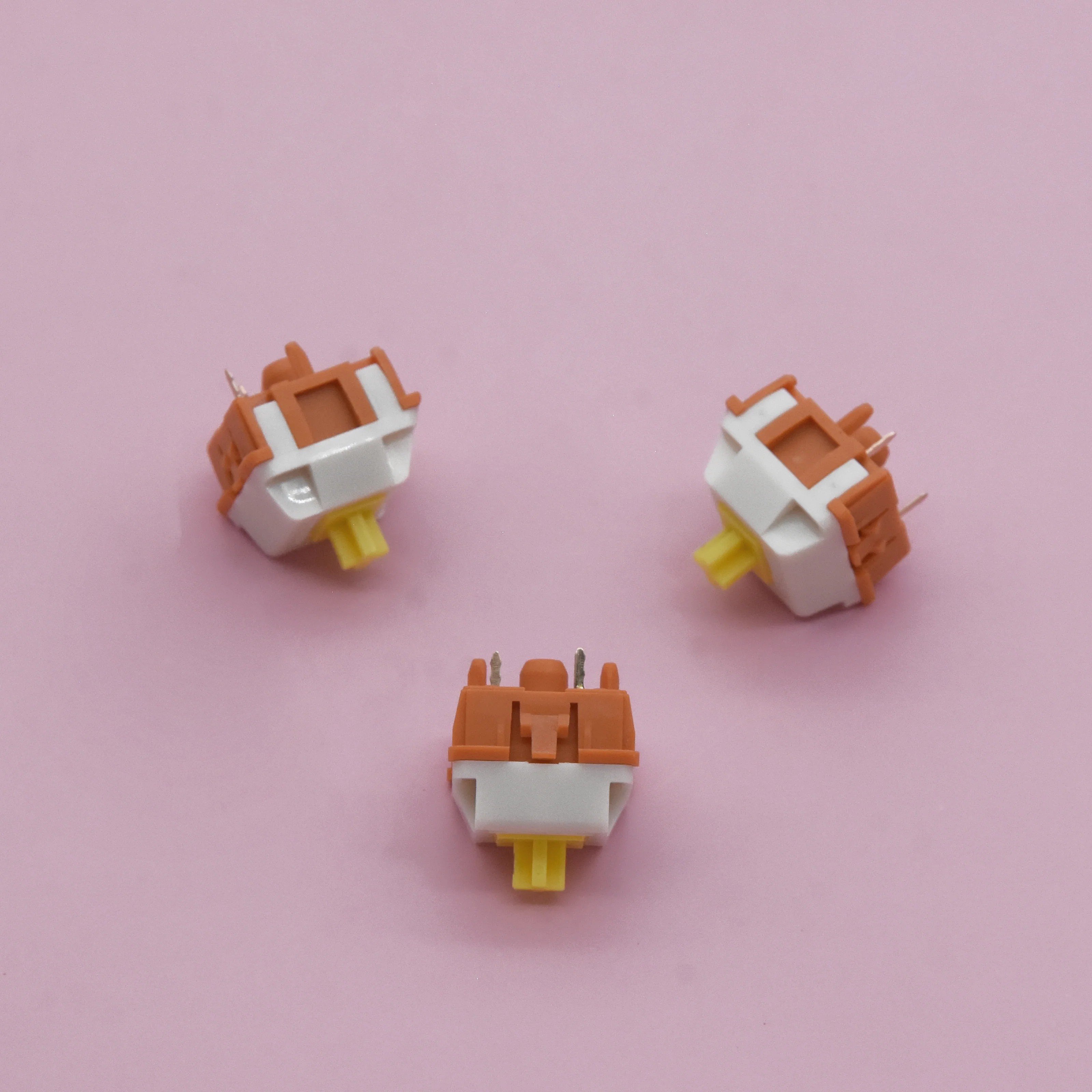 HMX Sunset Gleam Factory Lubes Linear Push Button Switch 5 Pin 48g for Mechanical Keyboard