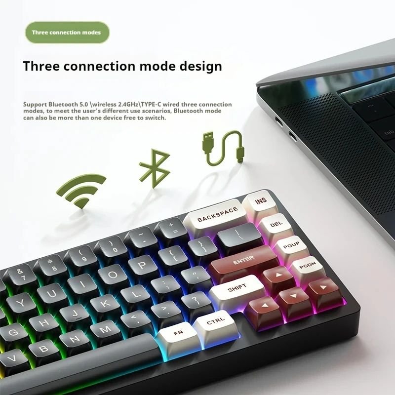 HZGAMER VK65 Wooting Keyboard Magnetic Switch Keyboard Multifunctional Knob Quick Trigger RGB Gaming Mechanical Keyboard