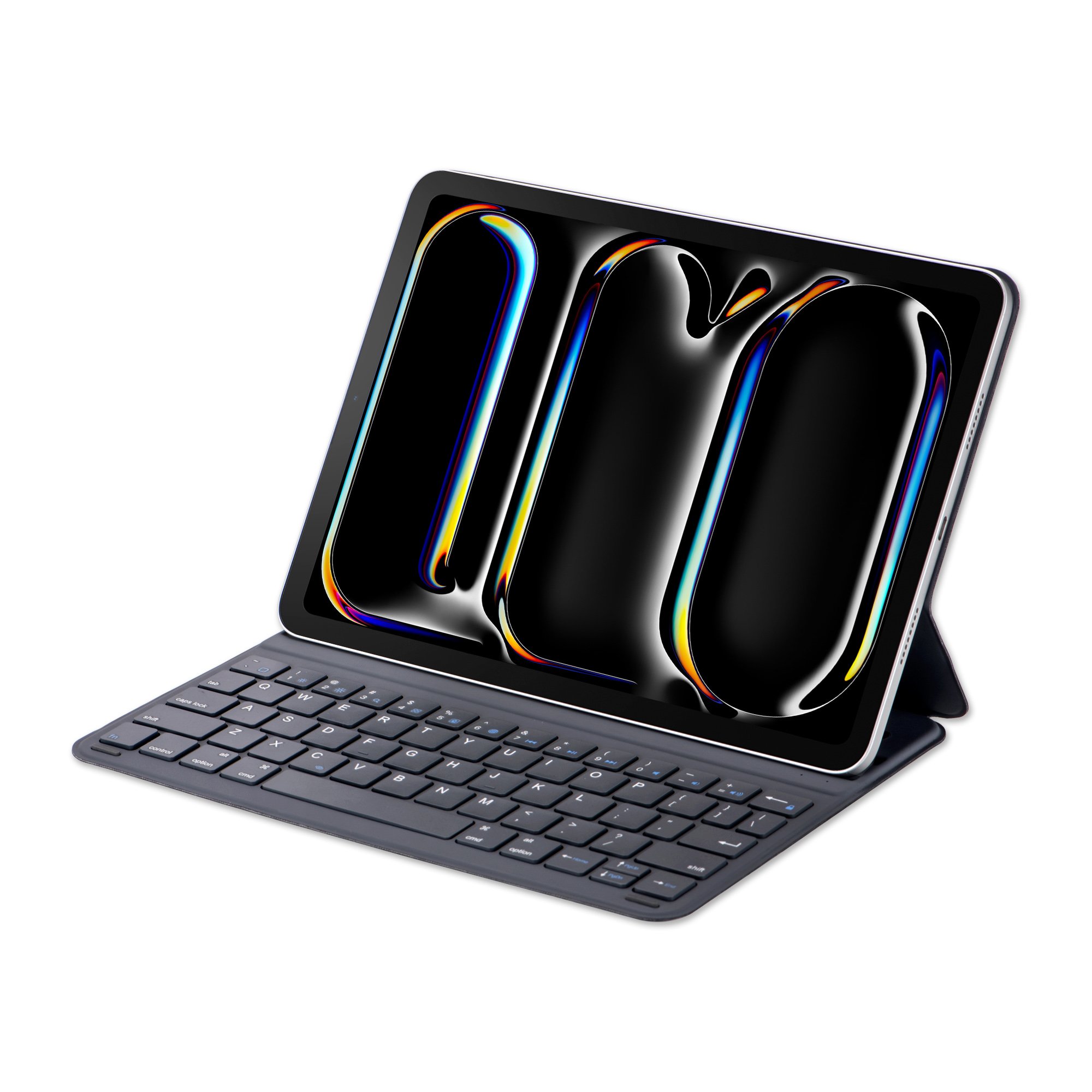 Wholesale OEM/ODM Slim Smart Keyboard Folio with Button Battery for 11'' iPad Air and iPad Pro 2024 Dark Grey Slim & Lightweight