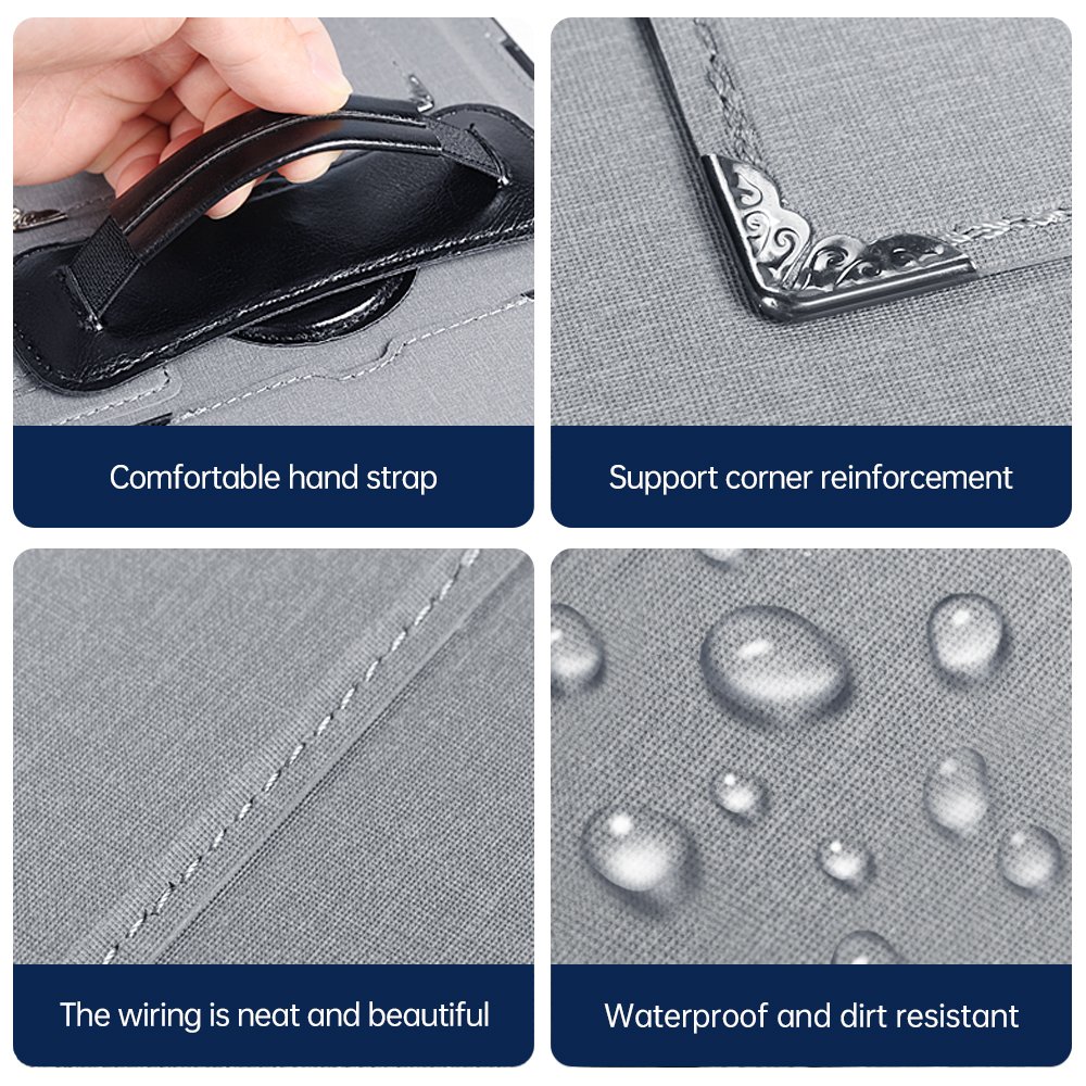 Yeedan Hand Hold Rotation Waterproof Anti-fouling Fabric Texture Case Cover For iPad Mini 1 2 3 4 5 With Pencil Slot Logo Custom