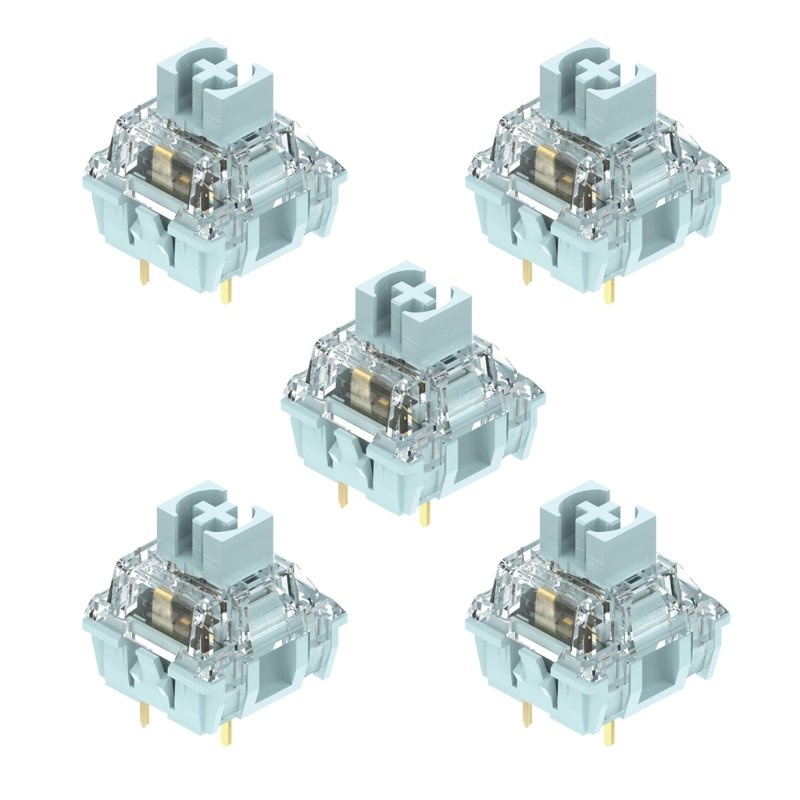 TTC Bluish Moon White Tactile Axis Switches For Mechanical Keyboard 42g 3 Pins Customize Diy Gamer