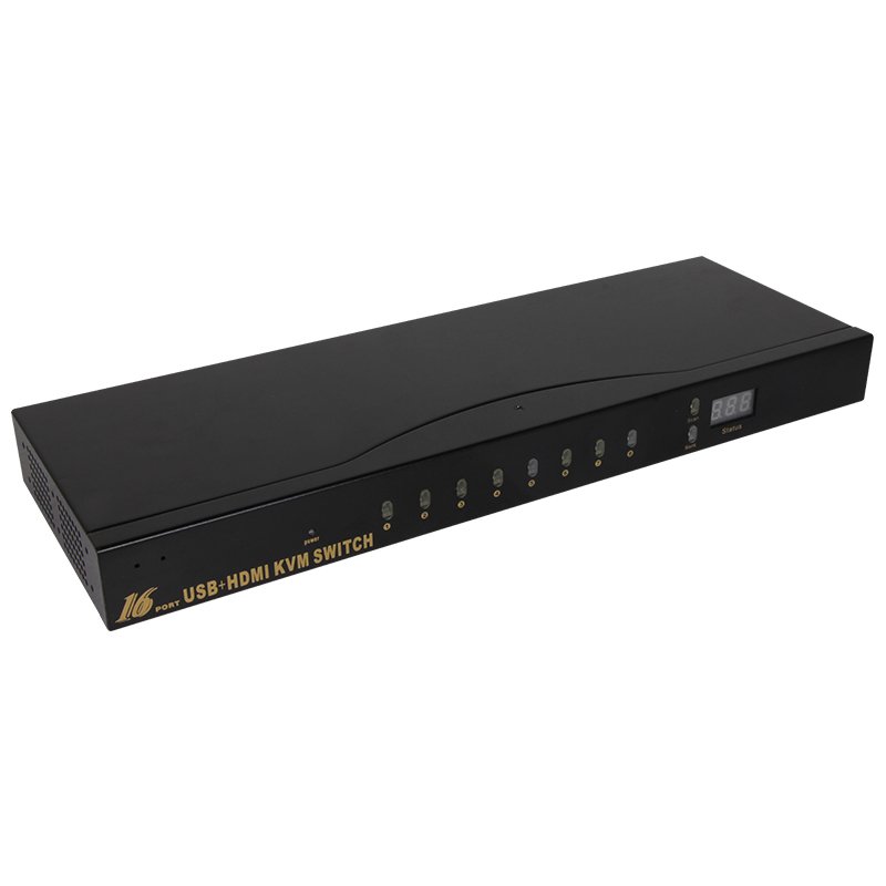 VCOM 16 PC to 1 Monitor Keyboard Mouse 4K HDMI KVM Switch Hotkey Control Rack Mount Computer Switcher