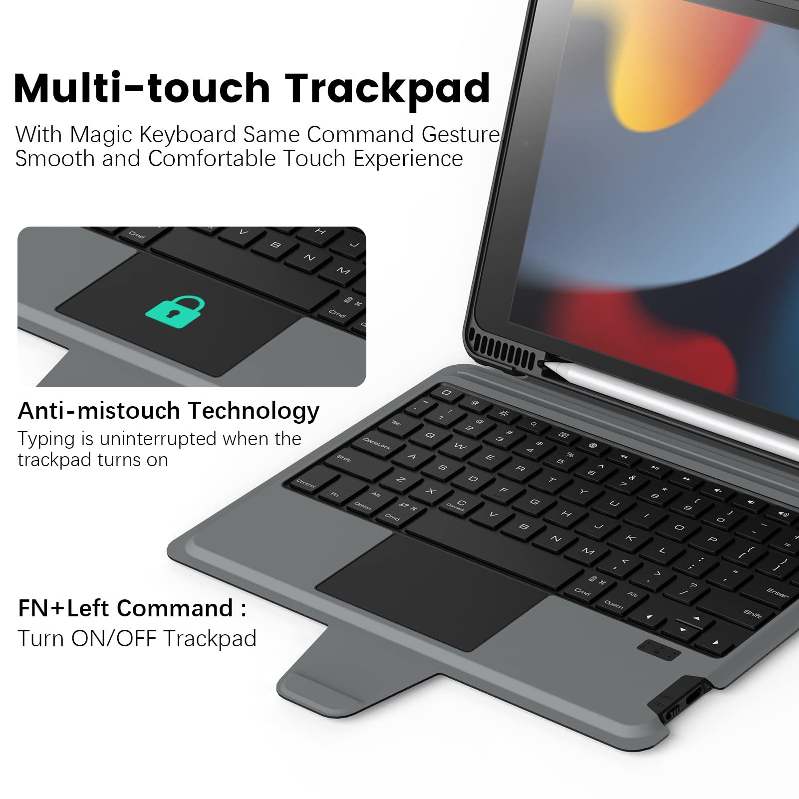 Nillkin Detachable Keyboard Case for iPad 10.9 Air 5 Air 4 with Touchpad Tablet Case for iPad Pro 11 2020/2021/2022/Air 11 2024
