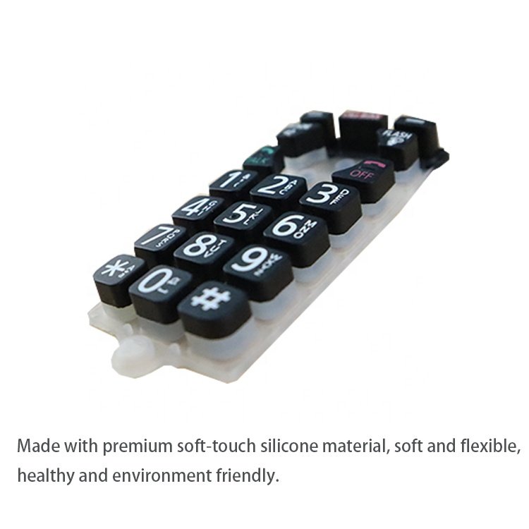 Custom Conductive Silicone Keypad Keyboard Silicone Protective Cover For Remote Control Calculator Electronic Parts