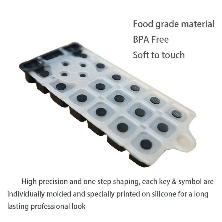 Custom Conductive Silicone Keypad Keyboard Silicone Protective Cover For Remote Control Calculator Electronic Parts
