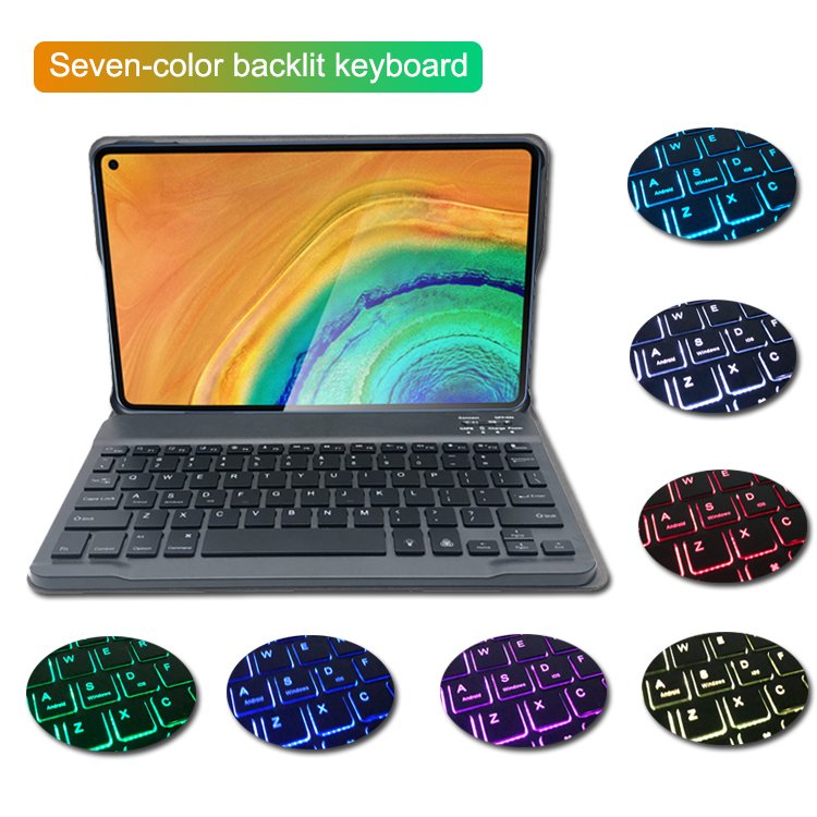 Magnetic Keyboard Leather Stand Flip Cover Case Protective for Huawei MatePad Pro 10.4 Inch