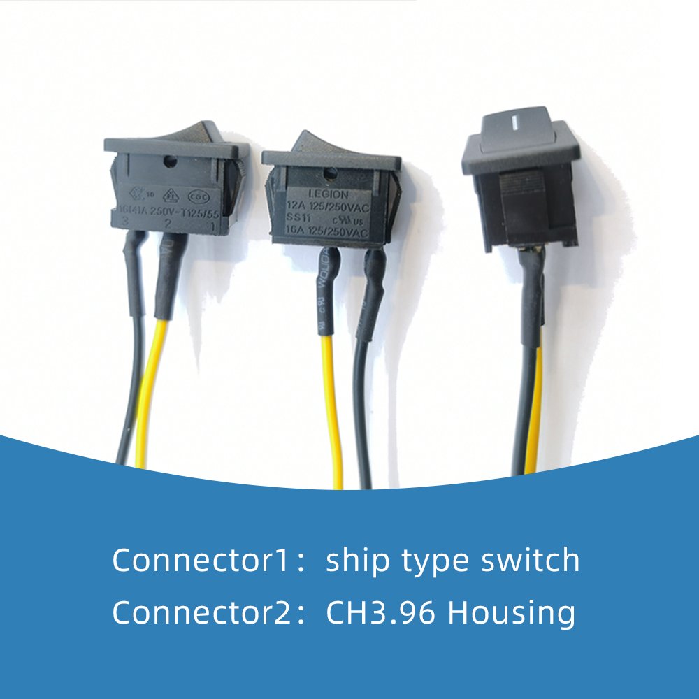 Factory Wholesale switch 140mm SW PC Power Cable on/off Push Button