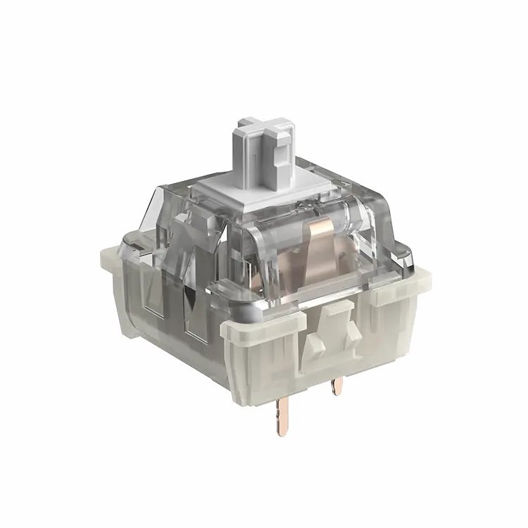 KTT Kang White V3 Linear Switch 3 Pin 45g Factory Lubed DIY Mechanical Keyboard Switch