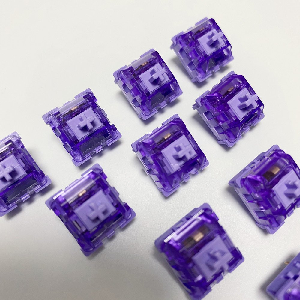 KTT Purple Keyboard Switches Tactile Switch for DIY Mechanical Keyboard 3 Pin Switch