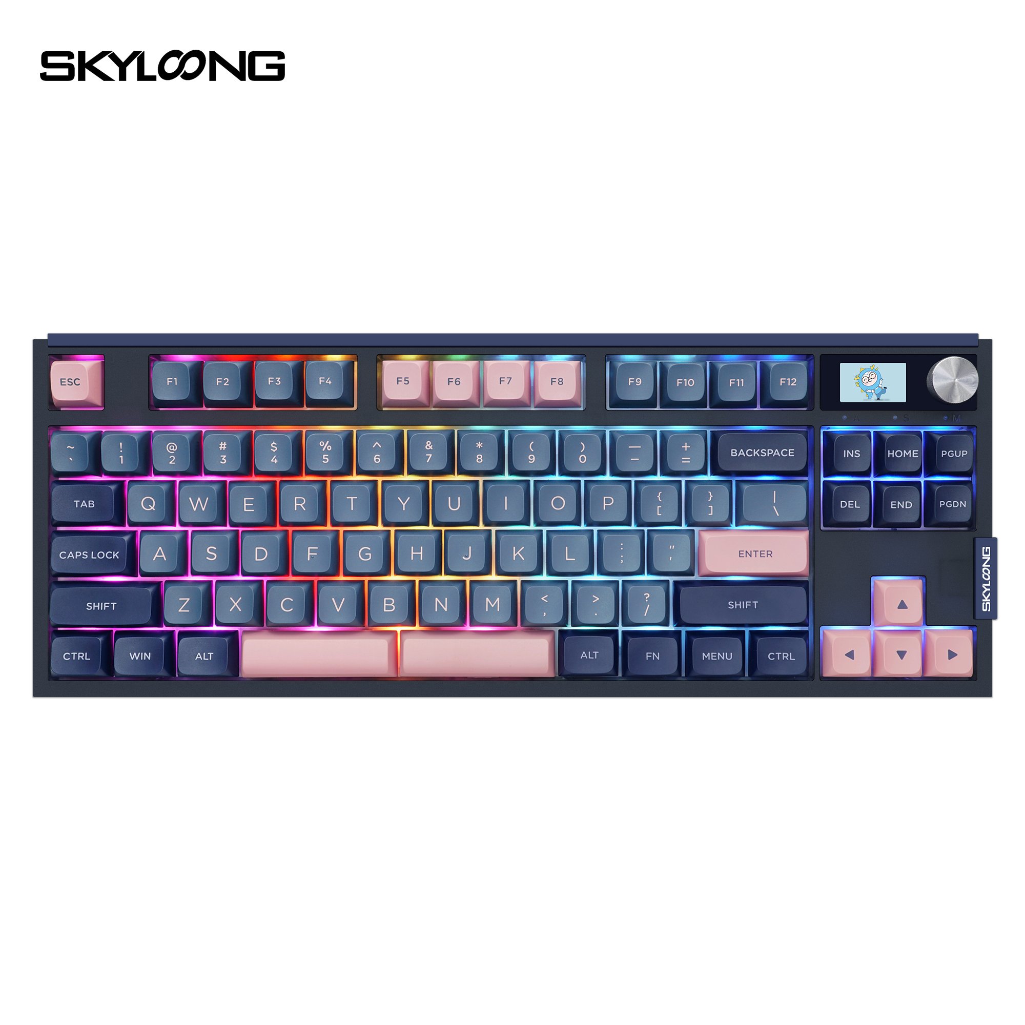 SKYLOONG GK87PRO Youth Ed hotswappable 2.4GHZ BT wireless gaming RGB gateron switch 80% TKL 87keys mechanical keyboard