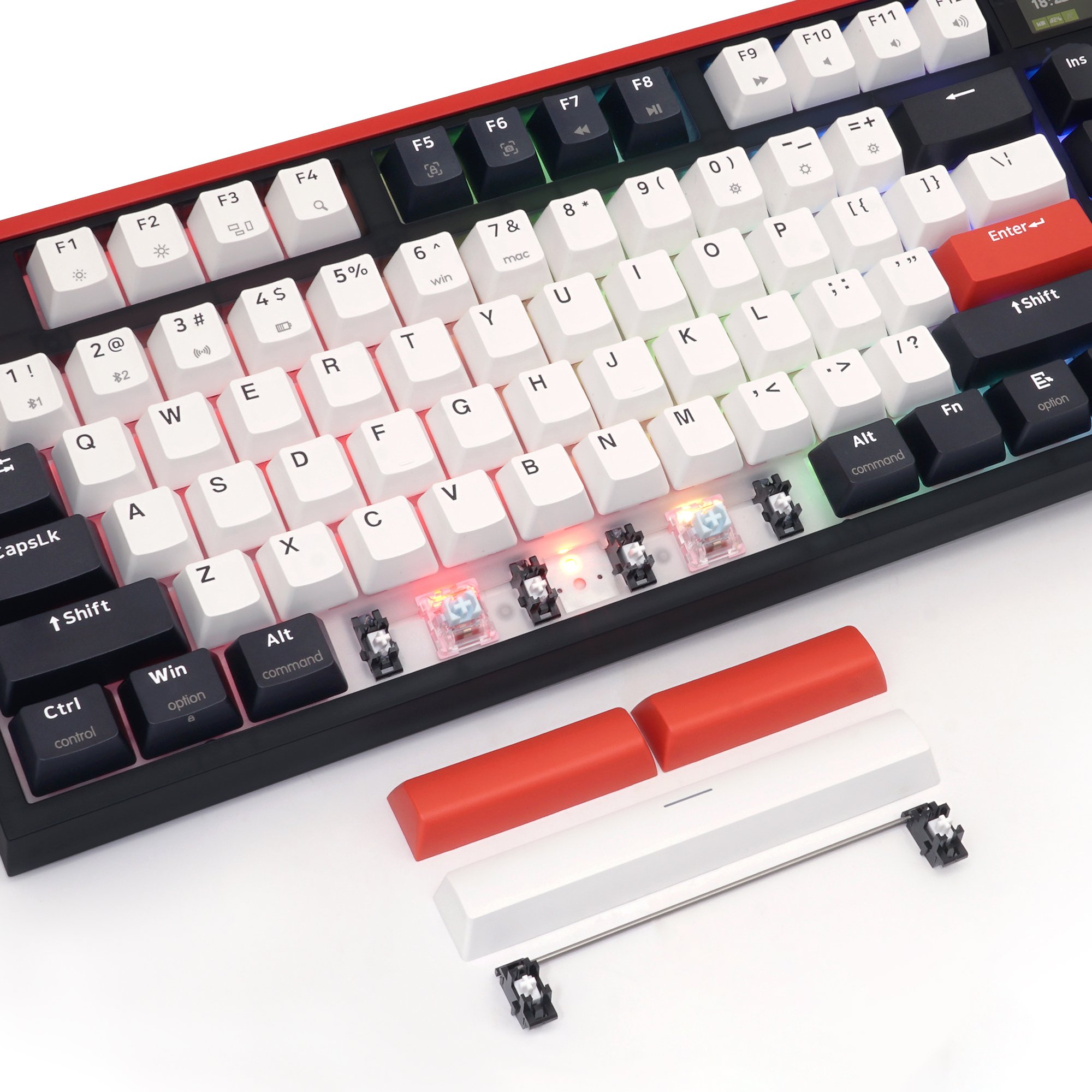 SKYLOONG GK87PRO Youth Ed hotswappable 2.4GHZ BT wireless gaming RGB gateron switch 80% TKL 87keys mechanical keyboard