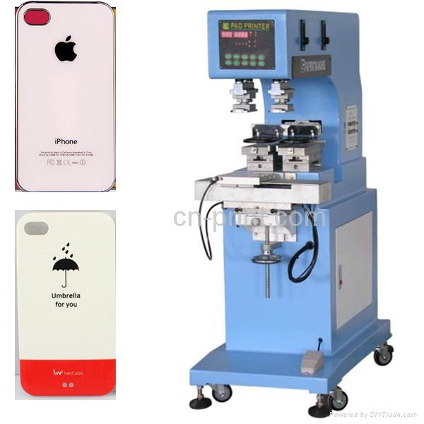 2 color tampo pad printing machine for iPhone shell phone case cover mouse pad printing machine