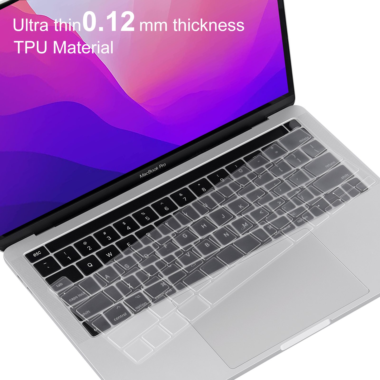 Custom Ultrathin Transparent Soft Tpu Keyboard Skin Cover Protector Keyboard Cover For Macbook Pro 13 A2338 A2251 A2289