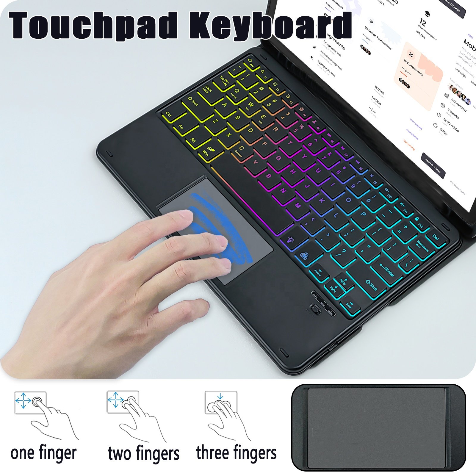 Backlit TrackPad Keyboard Custom Language Detachable Wireless Tablet Cover Case for Huawei Honor Pad X9 11.5 Case Keyboard