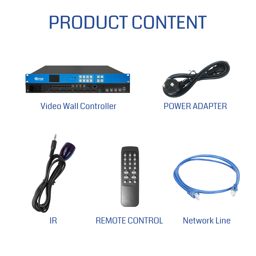 UHD Support Splicing 4k60 4x4 HDMI Matrix Switchr 4x1 1x4 1x3 2x2 Seamless Blue Technology Low Price Keyboard Switch Matrix