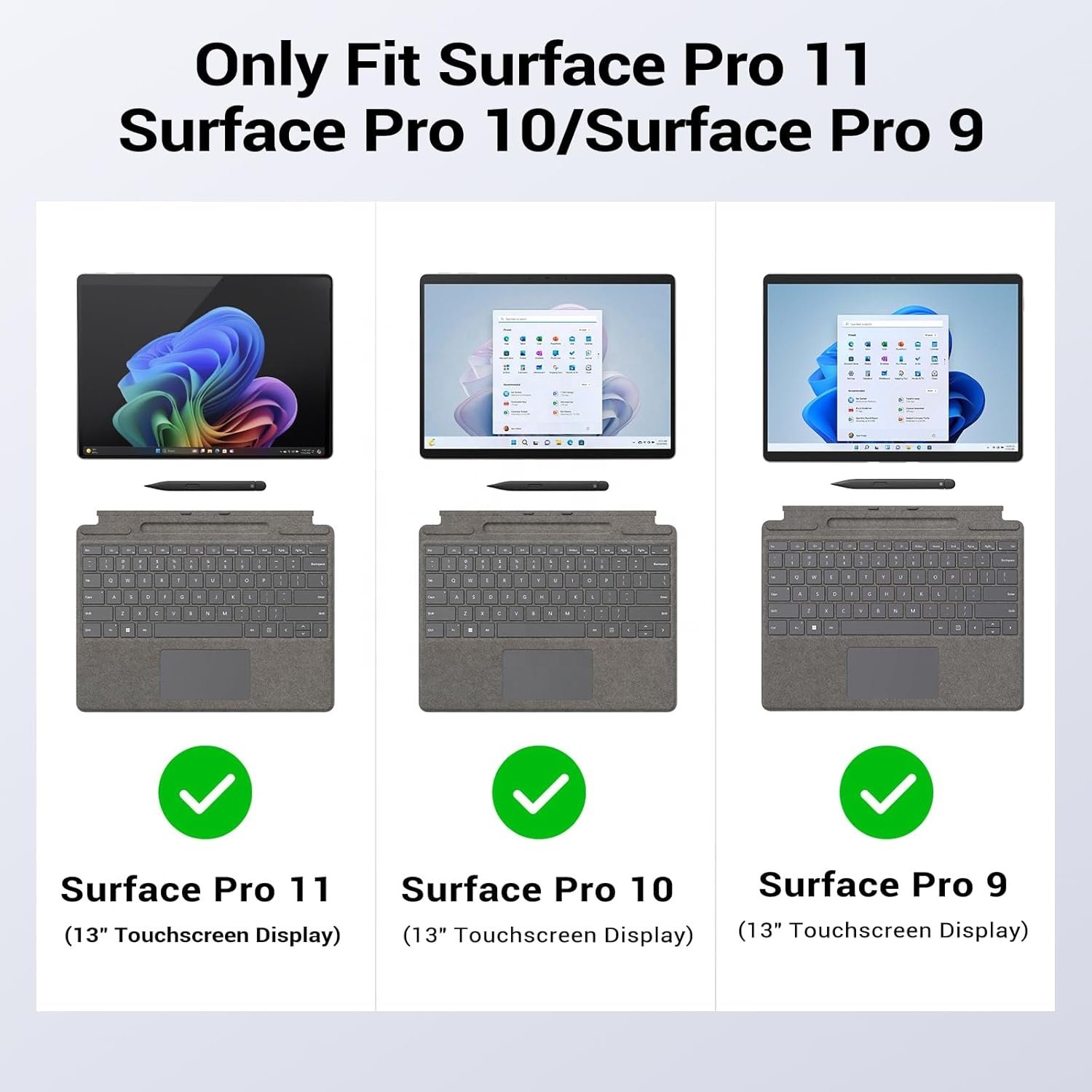 New Arrival MoKo Frosted Blue Protective Rugged Case Universal Tablet Cover for Microsoft Surface Pro 11 10 9 13 Inches