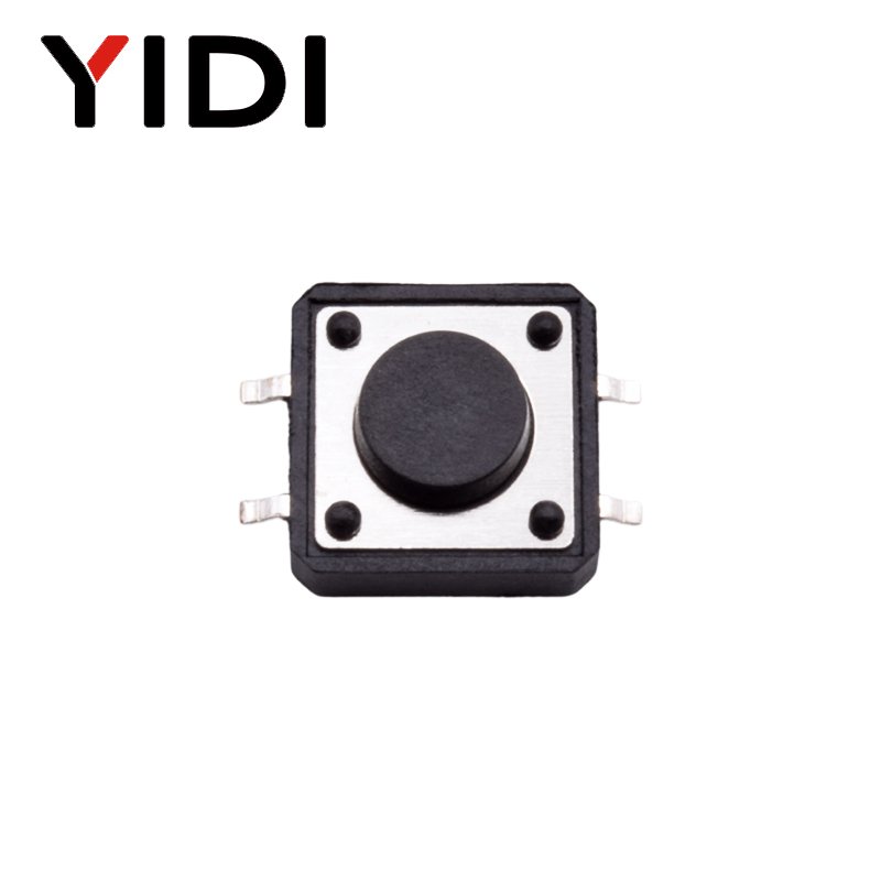 PCB 5/6/7/8/9/10/11/12mm Electric Momentary Vertical Tactile Push Button Switch ON OFF Tact Switch SMD SMT 12X12mm 4 Pin