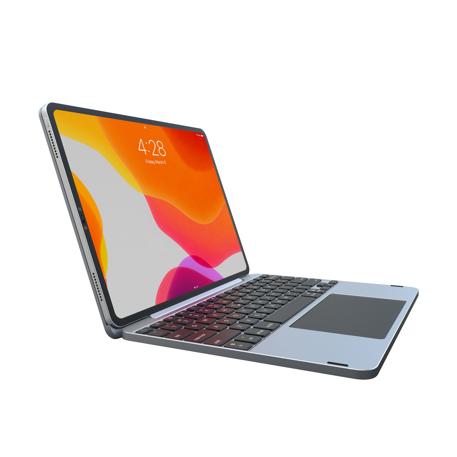 Metal Keyboard Case For iPad Air 11 13 270 Rotating Magic Magnetic Keyboard Tablet Cover For iPad 2024 2022