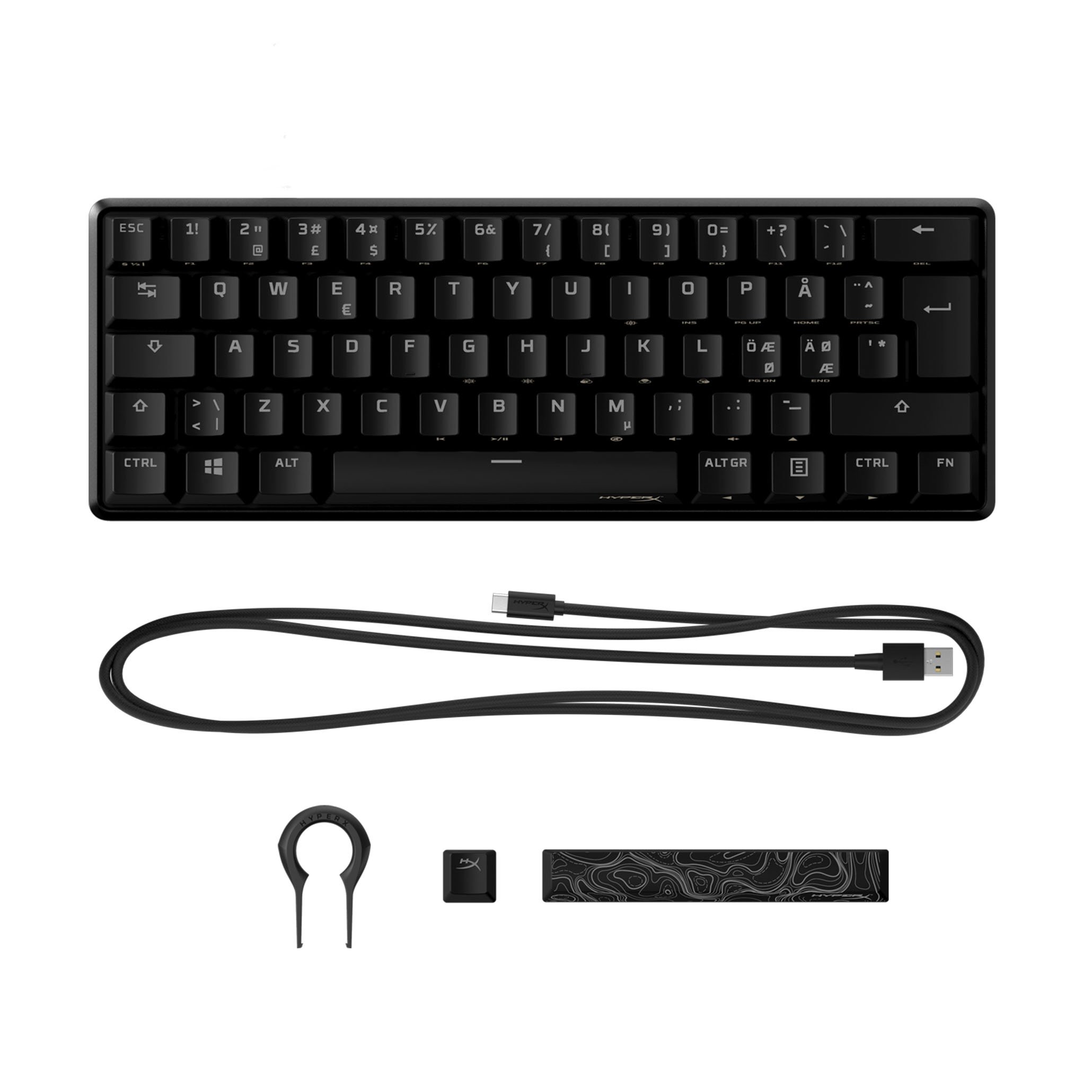 Hyper X Alloy Origins 60 RGB Mechanical Gaming Keyboard Ultra Compact 60% Form Factor Gaming Keyboard