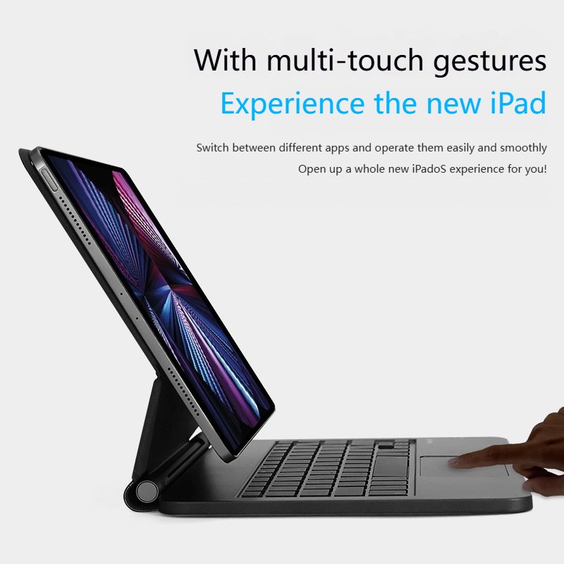 Portable Bt Folding Wireless Keyboard For Tablet Ultra Light Long Battery Life Quick Connect Adjustable Stand