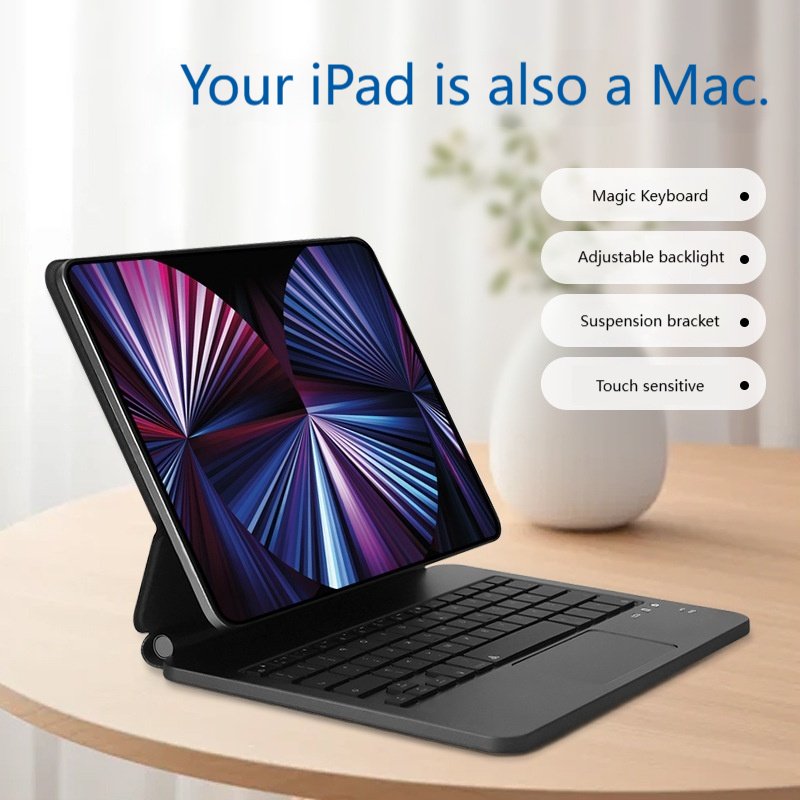 Portable Bt Folding Wireless Keyboard For Tablet Ultra Light Long Battery Life Quick Connect Adjustable Stand