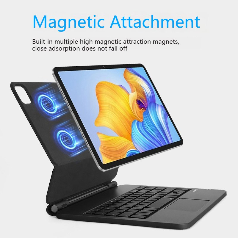Portable Bt Folding Wireless Keyboard For Tablet Ultra Light Long Battery Life Quick Connect Adjustable Stand