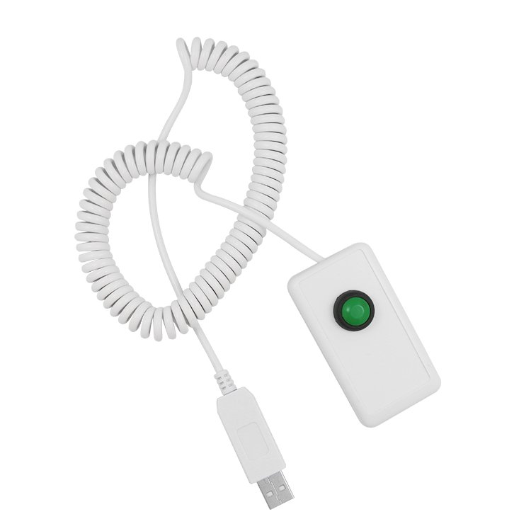 1 key keyboard Mini USB Switch Programmable shortcut key green key Hand held Switch for Multimedia teaching control equipment