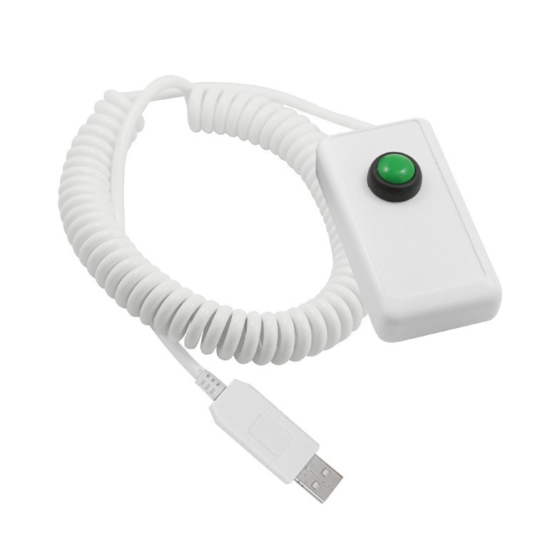 1 key keyboard Mini USB Switch Programmable shortcut key green key Hand held Switch for Multimedia teaching control equipment