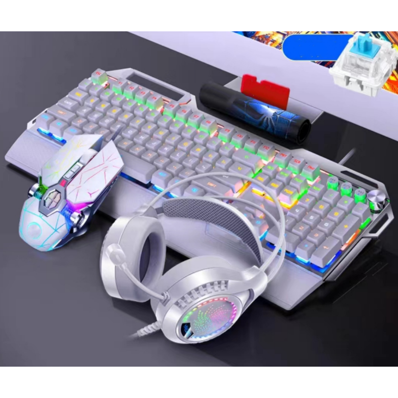 mechanical Keyboard mouse set esports black axis home network cafe with hand game desktop notebook Gaming Keyboard