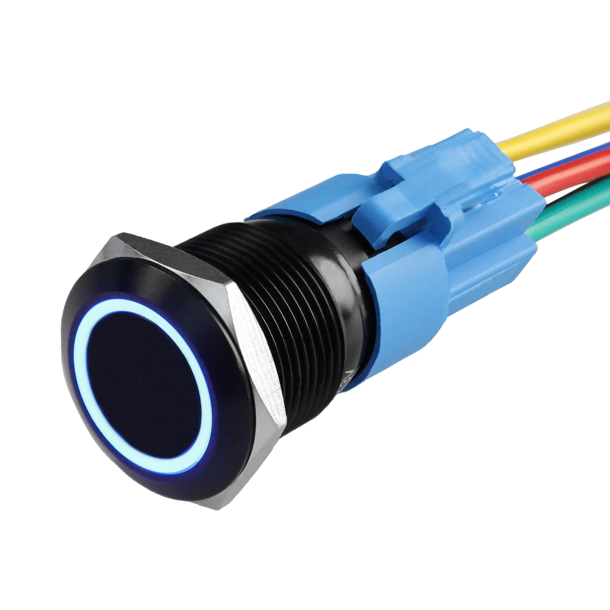 Langir 12mm Illuminated Pushbutton Rgb Momentary Latching On Off Switch 12mm Stainless Steel Push Button Switches