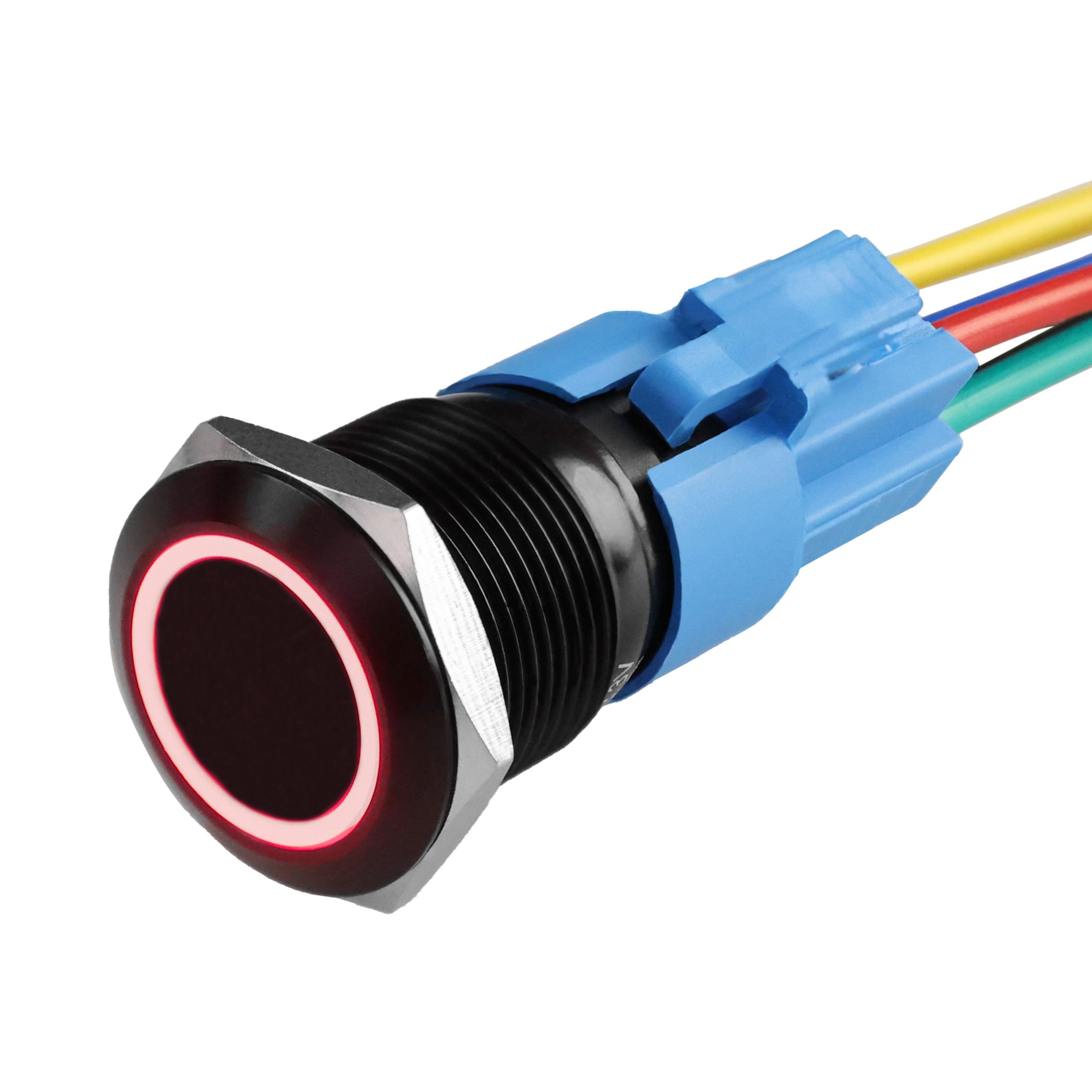 Langir 12mm Illuminated Pushbutton Rgb Momentary Latching On Off Switch 12mm Stainless Steel Push Button Switches