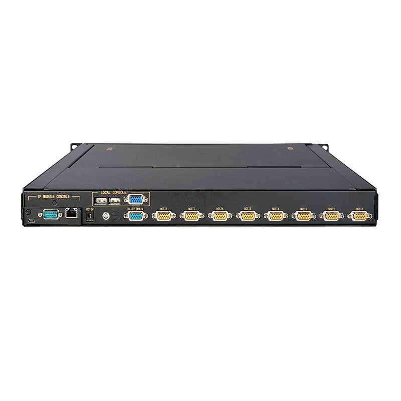 China KVM switch manufacturer 17 inch led 8 port VGA IP access rack 1U screen ip KVM console