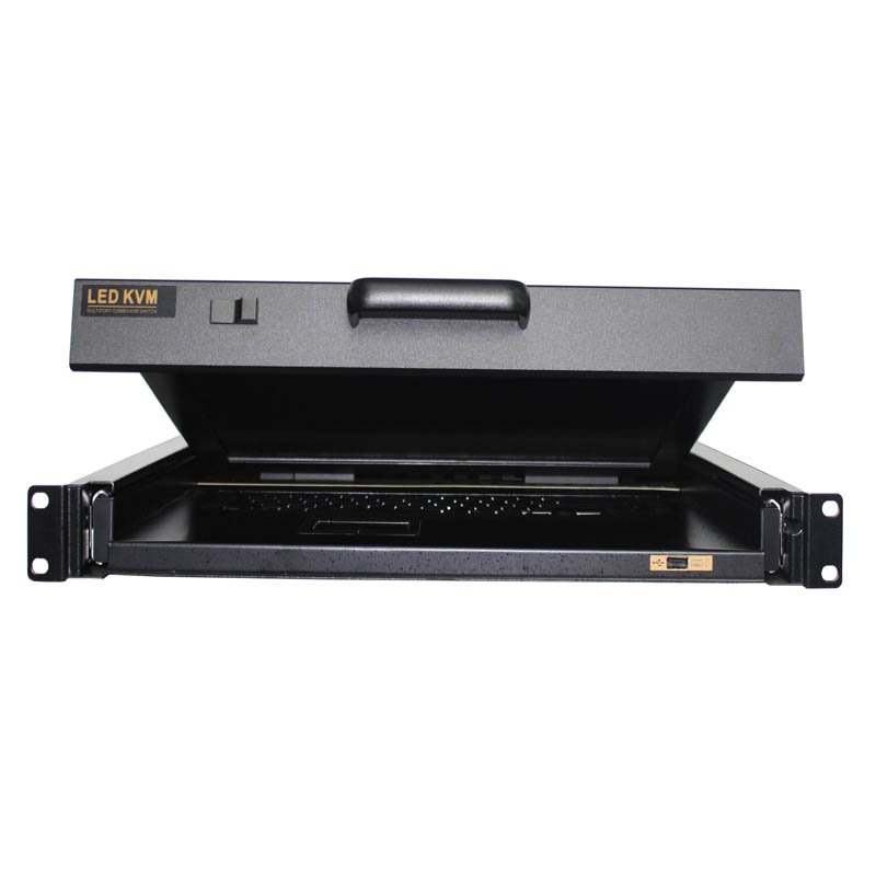 China KVM switch manufacturer 17 inch led 8 port VGA IP access rack 1U screen ip KVM console