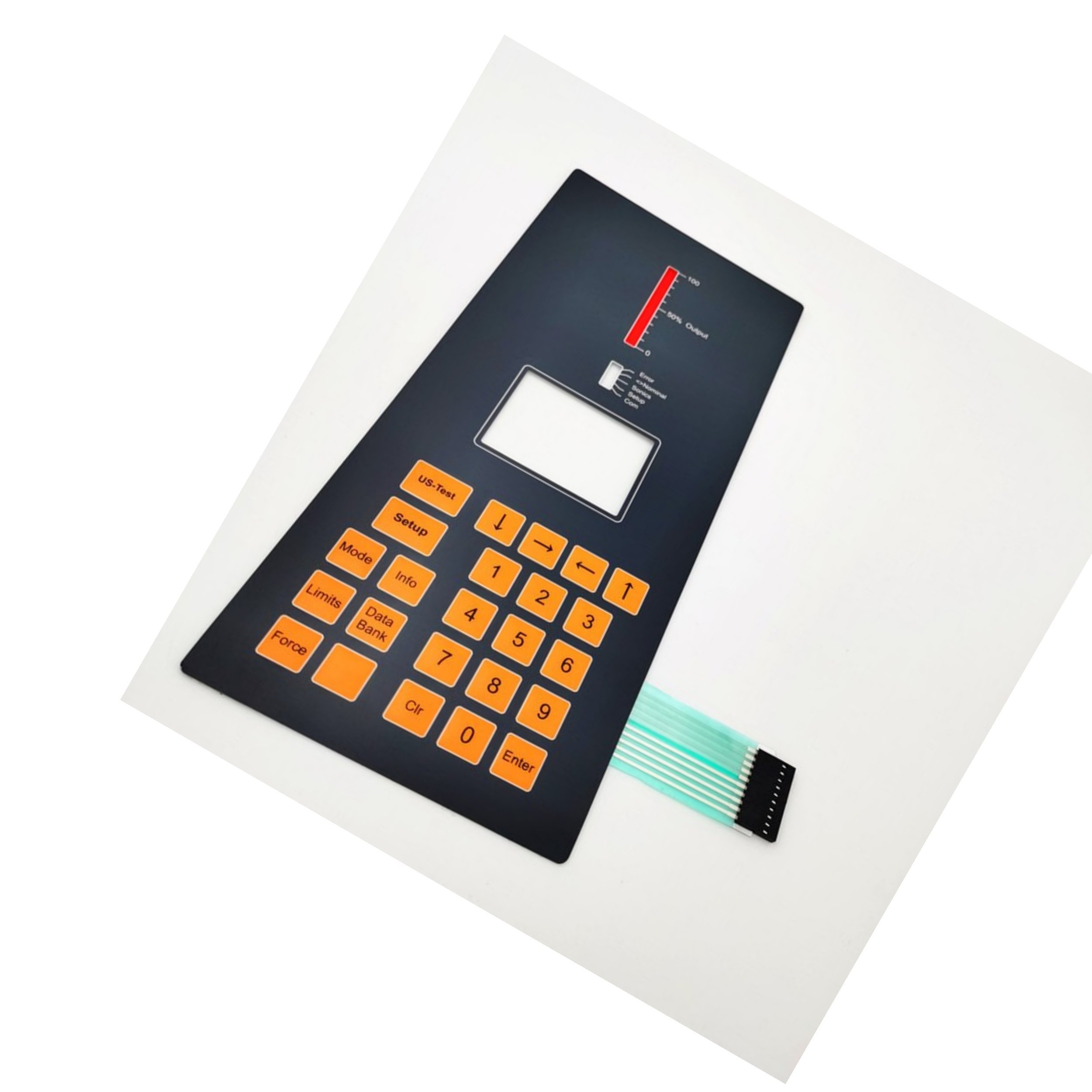Custom Membrane Switches Inverter Film Switch Control Panels Embossed Button Keyboard Keypad Silicone Metal Material Flexible
