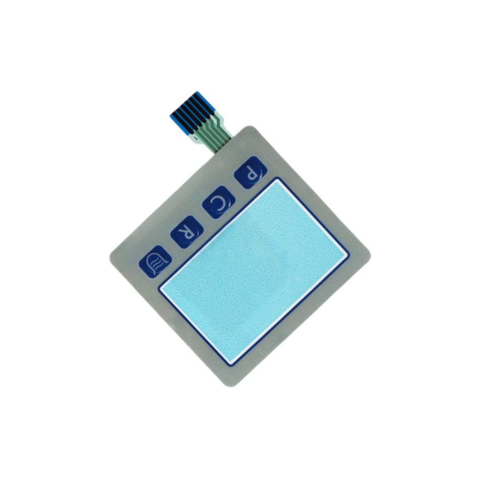 Custom Membrane Switches Inverter Film Switch Control Panels Embossed Button Keyboard Keypad Silicone Metal Material Flexible