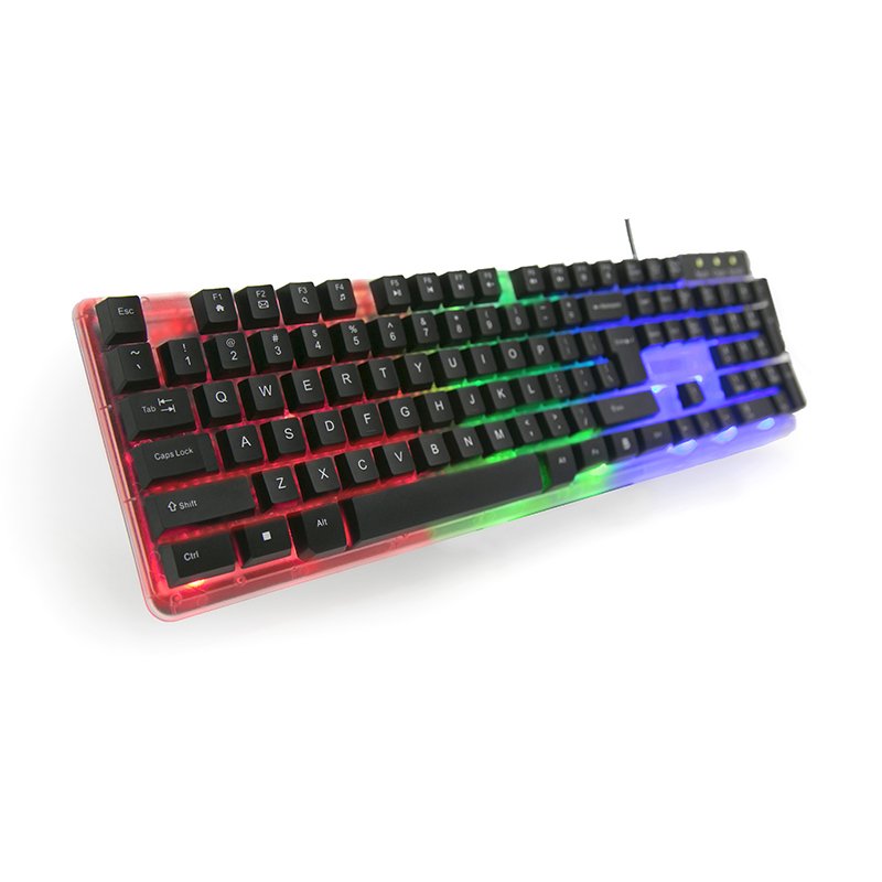 Custom Logo Gaming keyboard 7 color backlight tecladosp gaming mechanical feeling keyboard gaming
