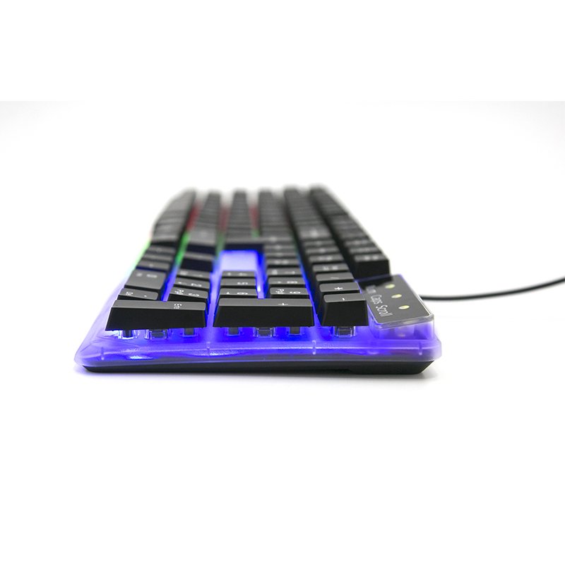 Custom Logo Gaming keyboard 7 color backlight tecladosp gaming mechanical feeling keyboard gaming