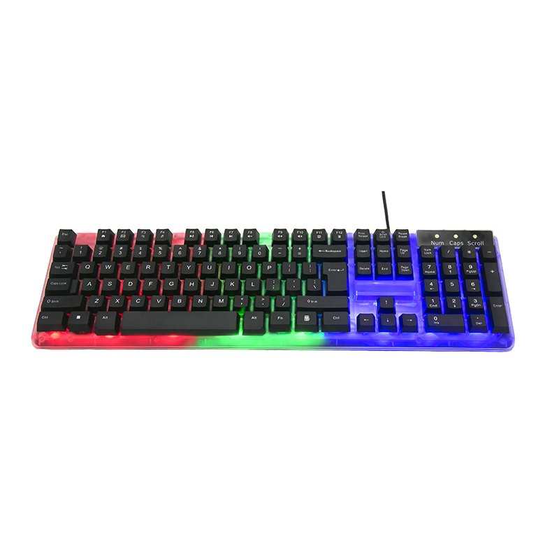 Custom Logo Gaming keyboard 7 color backlight tecladosp gaming mechanical feeling keyboard gaming