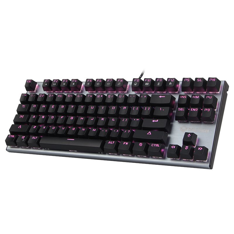 Meetion MK04 RGB OUTEMU Blue Switch 87 Keys Arabic laser Mechanical Gaming Keyboard