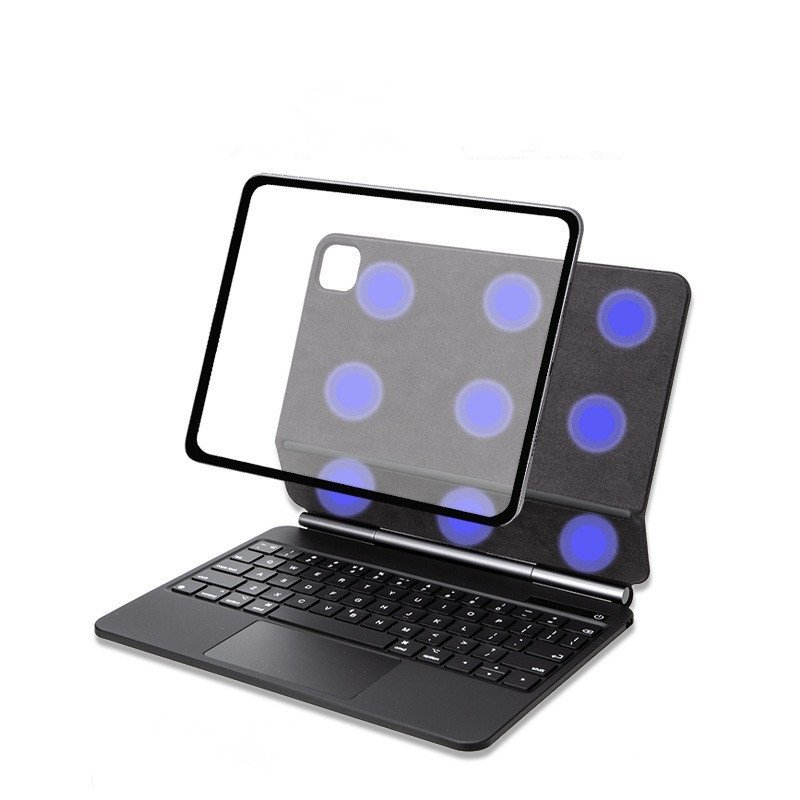 Portable Magnetic Floating Magic Keyboard Cover Case for iPad Pro 11 2024 M4 12.9"