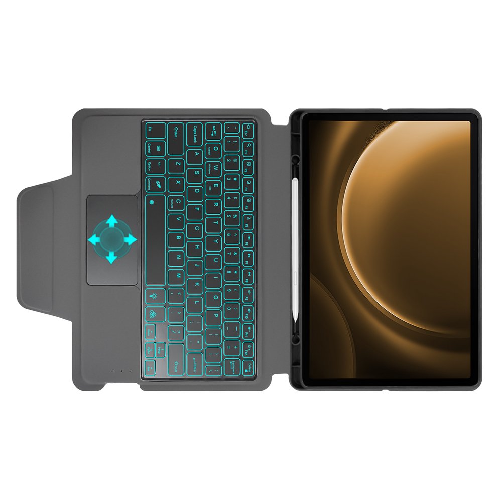 combo magic touchpad wireless keyboard tablet case For Samsung galaxy tab S9 FE with removable back