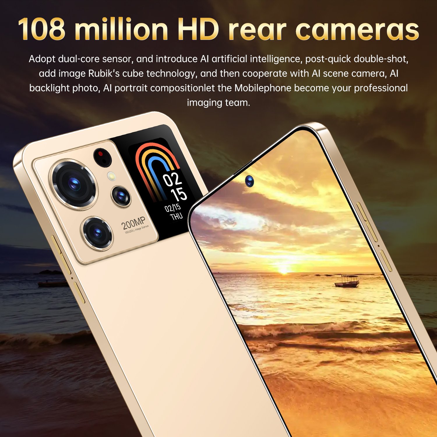 2024 unlocked Gaming Beautiful Camera Cell New Mobile Phones With Secondary Screen S24 Ultra