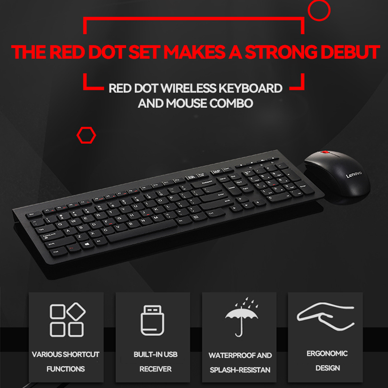 2.4g Wireless Office Computer Pc Thin Key Board Set Teclados Sans Fil Clavier Et De Souris Combo Kit Keyboard And Mouse Combo